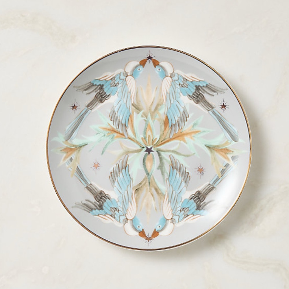 New! CB2 Bone China 8.25” Plate